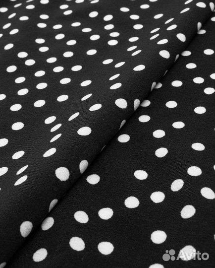 Блузочная ткань в горошек