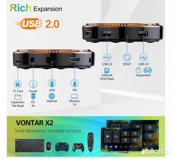 Android приставка Vontar x2 (прошитая)