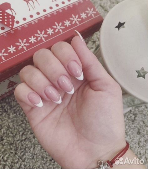 Наращивание ногтей, гель лак