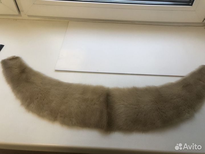 Воротник норковый песочного цвета