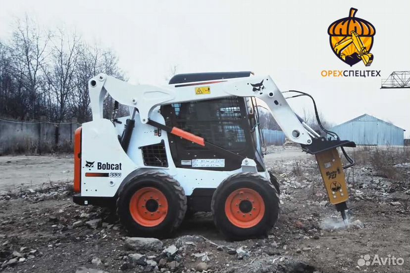 Аренда bobcat с гидромолотом