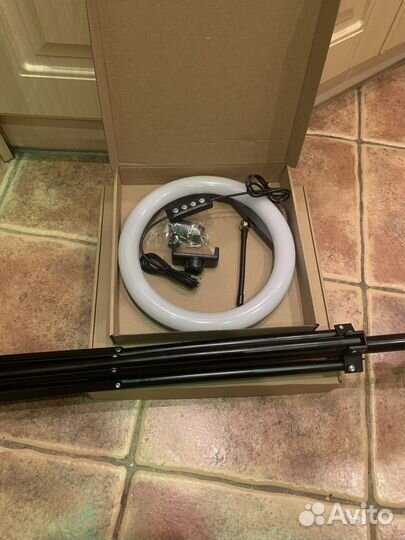 Кольцевая лампа 26 см+штатив