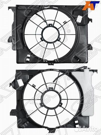 Голый диффузор радиатора рамка хундай киа