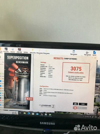 Видеокарта rx580 8gb sapphire