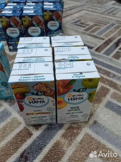 Детское питание каши соки