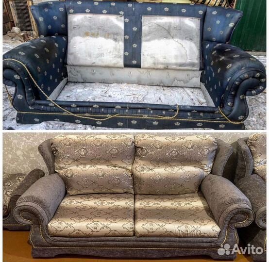 Перетяжка мягкой мебели, автомобилей