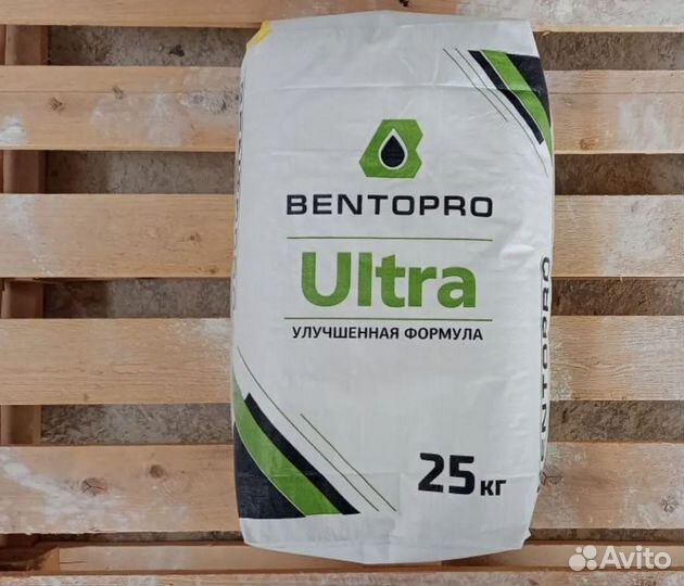 Бентонит BentoPro Ultra, фасовка 25 кг