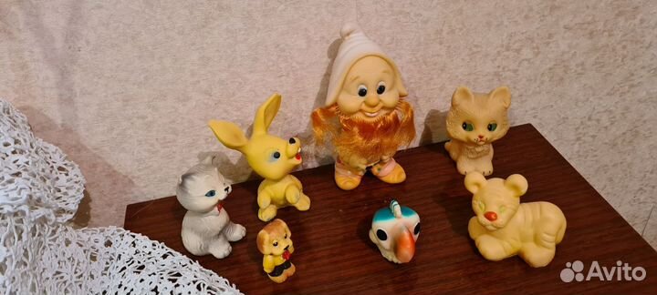 Резиновые игрушки пищалки СССР