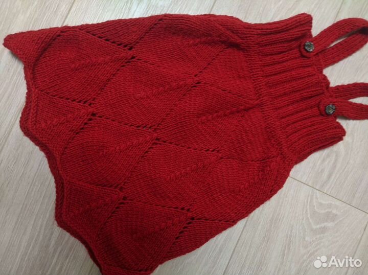 Сарафан вязаный детский