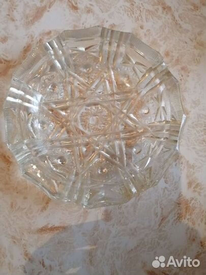 Пепельница из хрусталя СССР