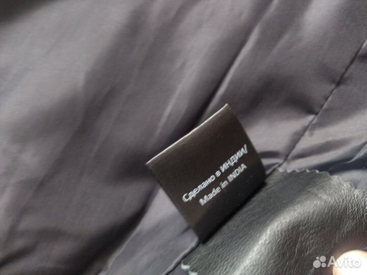 Новая Кожаная куртка короткая р 50