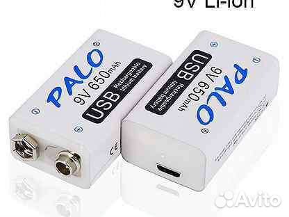 Аккумуляторная крона 9v перезаряжаемая