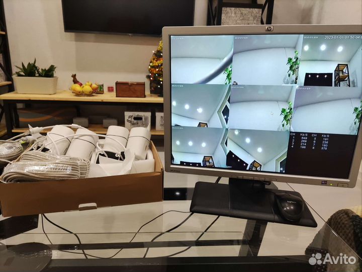 Комплект IP видеонаблюдения на 8 камер