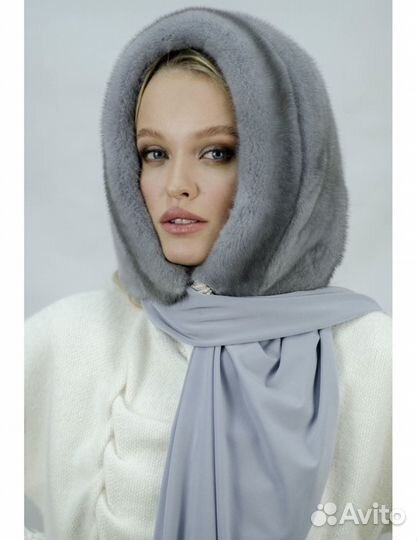 Капор женский меховой шапка норковая