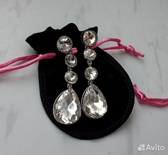 Шикарные серьги с камнями