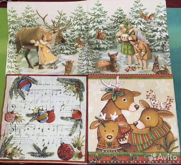 Новогодние салфетки для творчества