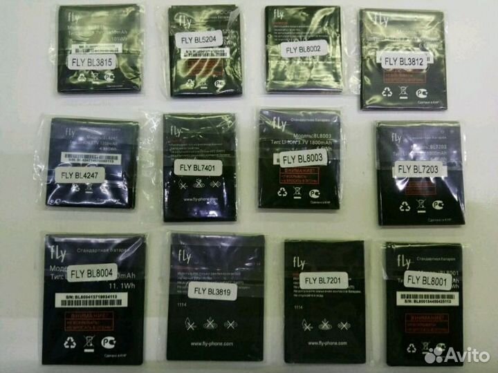 Аккумуляторы на телефон Fly, новые