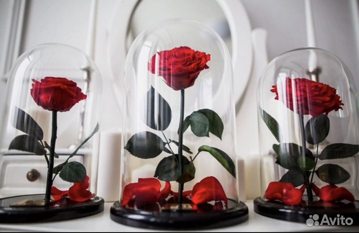 Роза в колбе (большая)