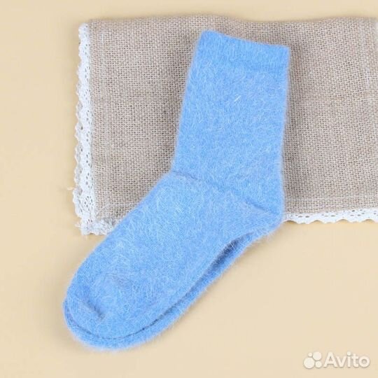 Теплые носки из ангорской шерсти