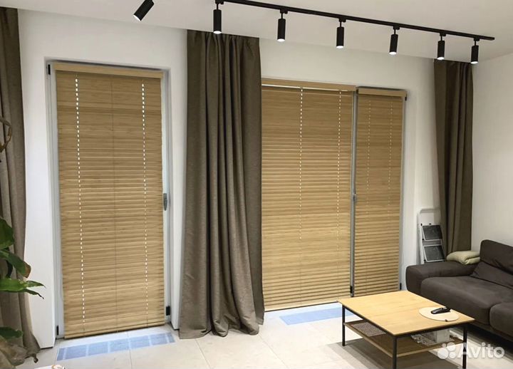 Деревянные жалюзи с установкой