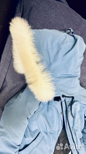 Пуховик зимний длинный детский