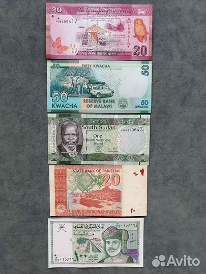 Банкноты разных стран пресс