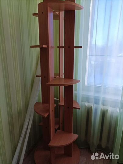 Подставка для цветов напольная деревянная