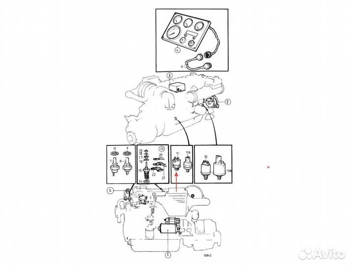 Датчик давления масла Volvo Penta 863169 аналог