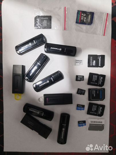 Флешки б/у USB и micro