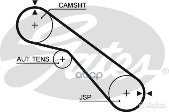 Зубчатый ремень привода грм PowerGrip 5405XS G