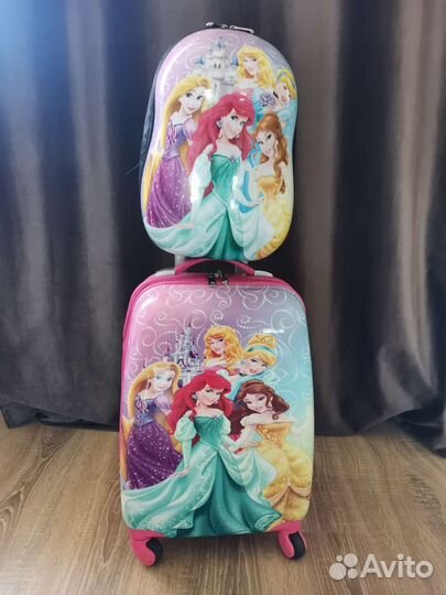 Чемодан детский Принцессы Диснея с рюкзаком