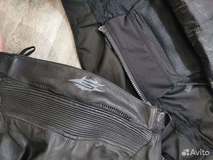 Мотобрюки кожаные женские