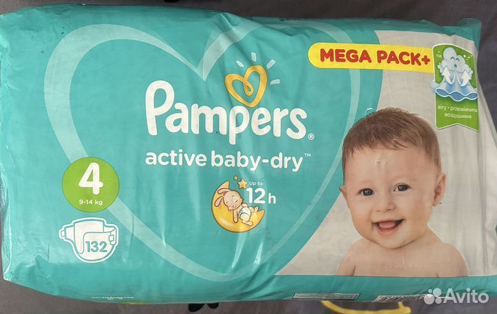 Подгузники Pampers Active Baby-Dry 4 (8-14 кг)