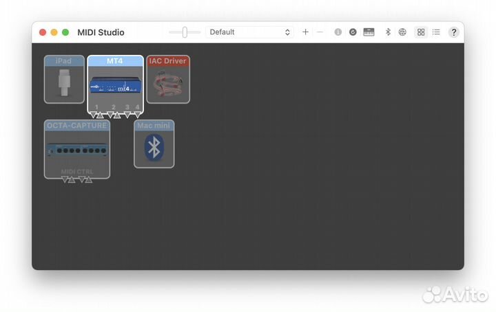 USB midi интерфейс Emagic MT4