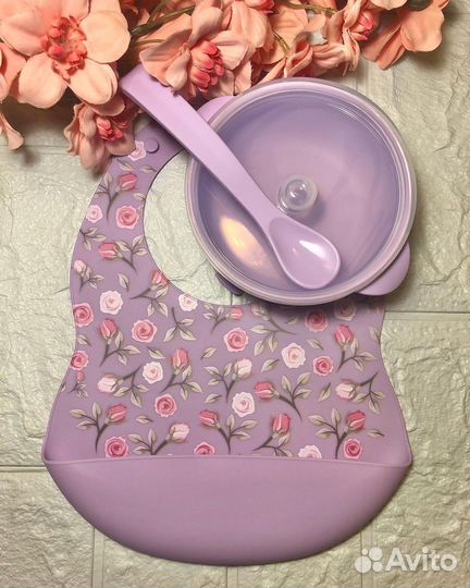 Силиконовая детская посуда