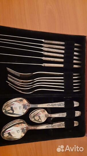 Набор столовых приборов мельхиор СССР