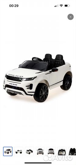 Детский электромобиль range rover