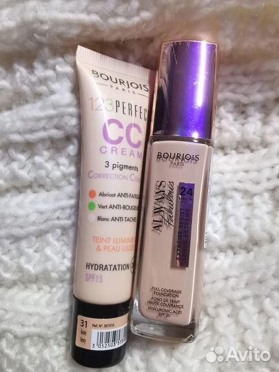 Набор bourjois сс крем+тональный крем+тени