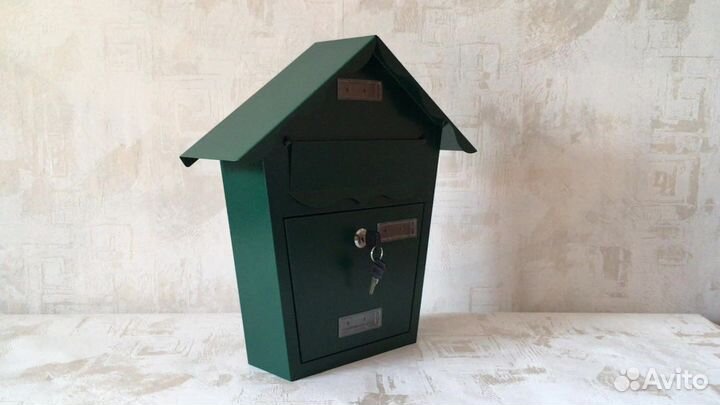 Почтовый ящик зеленый домик