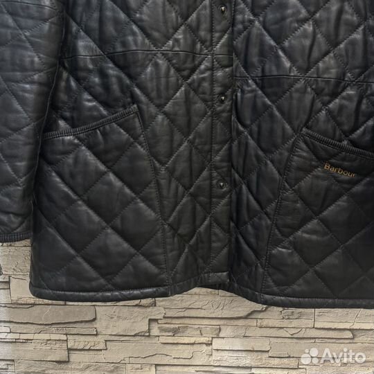 Стеганая кожаная куртка Barbour оригинал