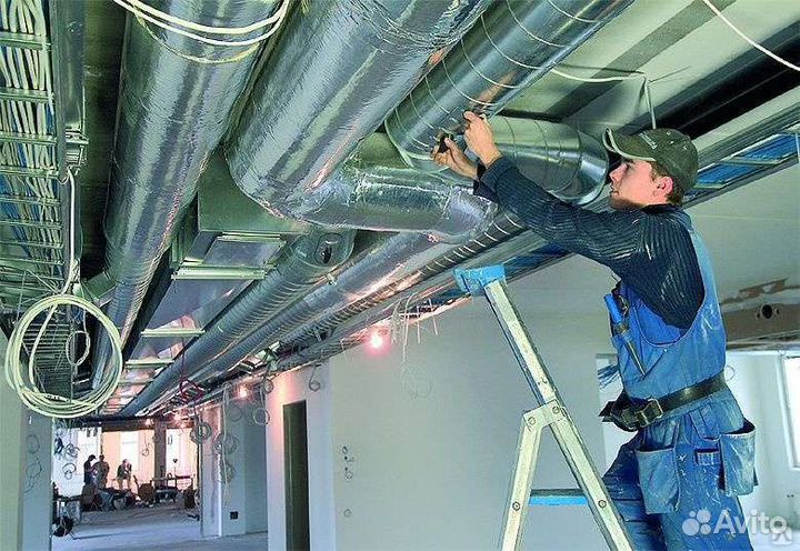 Монтаж систем вентиляции и кондиционирования