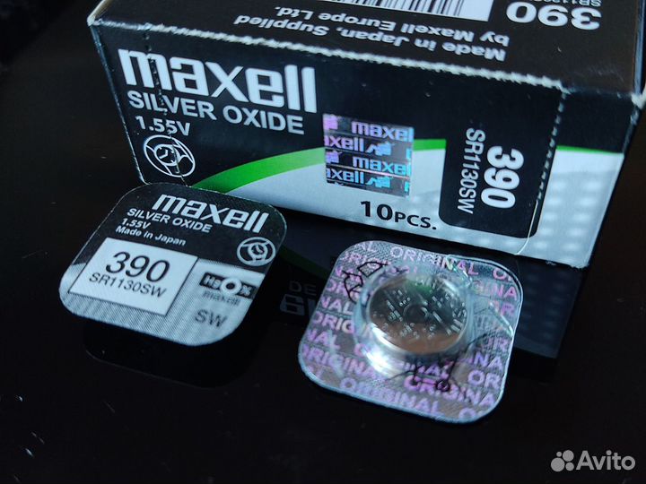 Часовая батарейка 1,55V Maxell sr936w 380