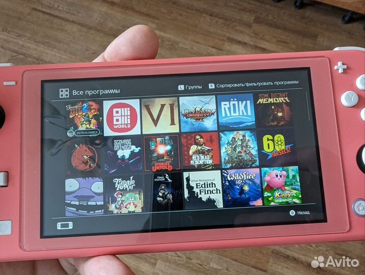 Nintendo switch lite прошитая 128гб