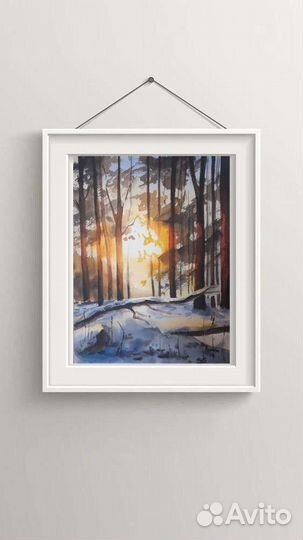 Картина акварель 