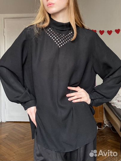 Винтажная блузка женская