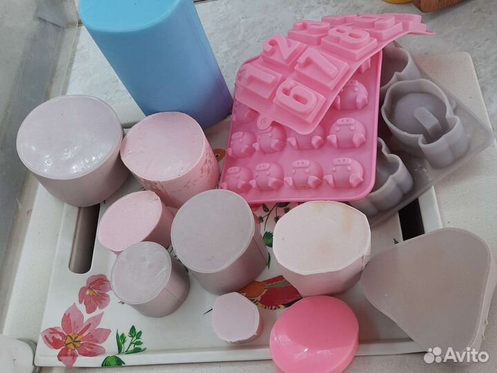 Формы для мыла силикон Детские Цветы Цифры