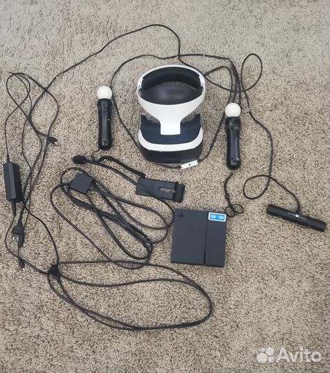 Ps 4 slim с играми + psvr и контроллеры