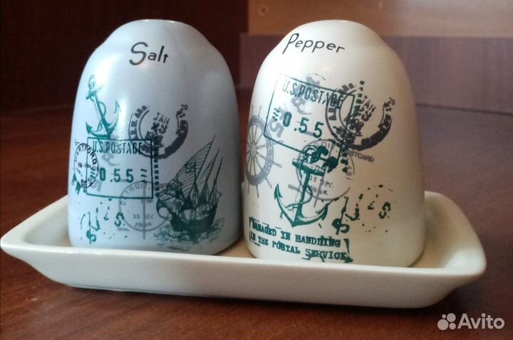 Набор для специй.Солонка, перечница, керамика