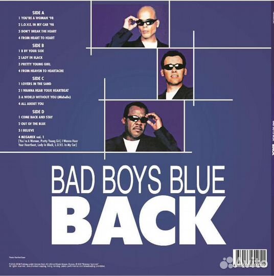 Винил Bad Boys Blue - Back (2 LP, Green Vinyl)