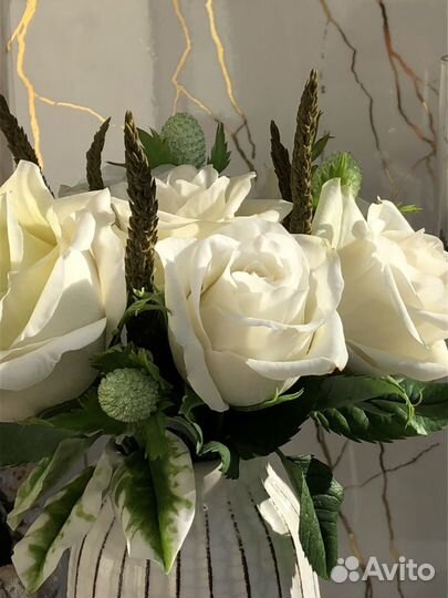 Цветы подарок ручная работа розы